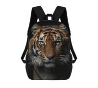 sinyumoney Mochilas 3D Para Niños Mochila Escolar Cool Tiger Animal Portrait Mochila Escolar Con Impresión 3D Para Niños De Primaria Y Secundaria 17inch