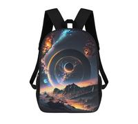 sinyumoney Mochilas 3D Para Niños Mochila Escolar Cosmic Alien Landscape Mochila Escolar Con Impresión 3D Para Niños De Primaria Y Secundaria 17inch