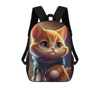 sinyumoney Mochilas 3D Para Niños Mochila Escolar Cute Cat Animal Mochila Escolar Con Impresión 3D Para Niños De Primaria Y Secundaria 17inch