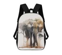 sinyumoney Mochilas 3D Para Niños Mochila Escolar Elephant Animal Sunset Mochila Escolar Con Impresión 3D Para Niños De Primaria Y Secundaria 17inch