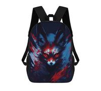sinyumoney Mochilas 3D Para Niños Mochila Escolar Fennec Fox Abstract Mochila Escolar Con Impresión 3D Para Niños De Primaria Y Secundaria 17inch