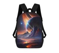 sinyumoney Mochilas 3D Para Niños Mochila Escolar Galactic Reverie Landscape Mochila Escolar Con Impresión 3D Para Niños De Primaria Y Secundaria 17inch