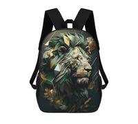 sinyumoney Mochilas 3D Para Niños Mochila Escolar Lion Geometric Abstract Mochila Escolar Con Impresión 3D Para Niños De Primaria Y Secundaria 17inch