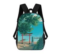 sinyumoney Mochilas 3D Para Niños Mochila Escolar Nikko Chuzenji Lake Mochila Escolar Con Impresión 3D Para Niños De Primaria Y Secundaria 17inch