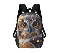 sinyumoney Mochilas 3D Para Niños Mochila Escolar Owl Portrait Mochila Escolar Con Impresión 3D Para Niños De Primaria Y Secundaria 17inch