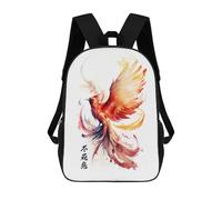 sinyumoney Mochilas 3D Para Niños Mochila Escolar Phoenix Mochila Escolar Con Impresión 3D Para Niños De Primaria Y Secundaria 17inch