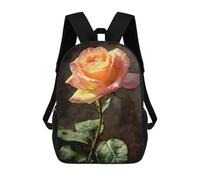 sinyumoney Mochilas 3D Para Niños Mochila Escolar Pink Rose Mochila Escolar Con Impresión 3D Para Niños De Primaria Y Secundaria 17inch