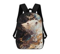 sinyumoney Mochilas 3D Para Niños Mochila Escolar Polar Bear Swirl Mochila Escolar Con Impresión 3D Para Niños De Primaria Y Secundaria 17inch
