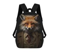 sinyumoney Mochilas 3D Para Niños Mochila Escolar Professor Einstein Fox Mochila Escolar Con Impresión 3D Para Niños De Primaria Y Secundaria 17inch