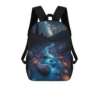 sinyumoney Mochilas 3D Para Niños Mochila Escolar Shine on The Way Mochila Escolar Con Impresión 3D Para Niños De Primaria Y Secundaria 17inch