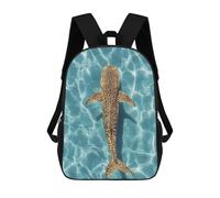 sinyumoney Mochilas 3D Para Niños Mochila Escolar Whale Shark in Turquoise Water Mochila Escolar Con Impresión 3D Para Niños De Primaria Y Secundaria 17inch