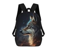 sinyumoney Mochilas 3D Para Niños Mochila Escolar Wolf Animal Mochila Escolar Con Impresión 3D Para Niños De Primaria Y Secundaria 17inch