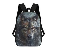 sinyumoney Mochilas 3D Para Niños Mochila Escolar Wolf Fantasy Abstract Art Mochila Escolar Con Impresión 3D Para Niños De Primaria Y Secundaria 17inch