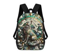 sinyumoney Mochilas Abstract Lone Wolf Art Mochila Escolar Para Niños Mochila Escolar Impresa En 3D Para Niños Estudiantes De Primaria Y Secundaria 17inch