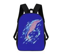 sinyumoney Mochilas Abstract Wild Whale Mochila Escolar Para Niños Mochila Escolar Impresa En 3D Para Niños Estudiantes De Primaria Y Secundaria 17inch