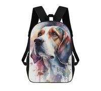 sinyumoney Mochilas Beagle Watercolor Mochila Escolar Para Niños Mochila Escolar Impresa En 3D Para Niños Estudiantes De Primaria Y Secundaria 17inch