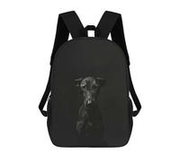 sinyumoney Mochilas Black Dog Portrait Mochila Escolar Para Niños Mochila Escolar Impresa En 3D Para Niños Estudiantes De Primaria Y Secundaria 17inch