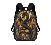 sinyumoney Mochilas Black Dragon Mochila Escolar Para Niños Mochila Escolar Impresa En 3D Para Niños Estudiantes De Primaria Y Secundaria 17inch