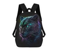sinyumoney Mochilas Black Panther with Neon Glow Mochila Escolar Para Niños Mochila Escolar Impresa En 3D Para Niños Estudiantes De Primaria Y Secundaria 17inch