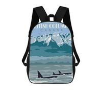 sinyumoney Mochilas British Columbia Canada Mochila Escolar Para Niños Mochila Escolar Impresa En 3D Para Niños Estudiantes De Primaria Y Secundaria 17inch