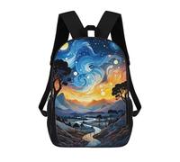 sinyumoney Mochilas Celestial Charm Mochila Escolar Para Niños Mochila Escolar Impresa En 3D Para Niños Estudiantes De Primaria Y Secundaria 17inch