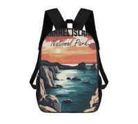 sinyumoney Mochilas Channel Islands National Park Mochila Escolar Para Niños Mochila Escolar Impresa En 3D Para Niños Estudiantes De Primaria Y Secundaria 17inch