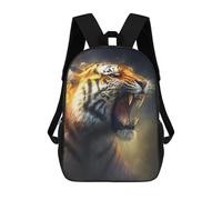 sinyumoney Mochilas Color Splash Lion Mochila Escolar Niños Mochila Escolar Impreso 3D Mochilas Para Niños Primaria Y Media Escuela, Roaring Tiger, 17"