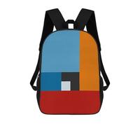 sinyumoney Mochilas Colorful Geometric 06 Mochila Escolar Para Niños Mochila Escolar Impresa En 3D Para Niños Estudiantes De Primaria Y Secundaria 17inch