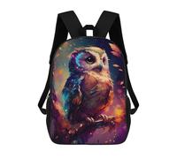 sinyumoney Mochilas Colorful Owl Artwork-2 Mochila Escolar Para Niños Mochila Escolar Impresa En 3D Para Niños Estudiantes De Primaria Y Secundaria 17inch