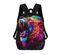 sinyumoney Mochilas Colorful Roaring Lion Art Mochila Escolar Para Niños Mochila Escolar Impresa En 3D Para Niños Estudiantes De Primaria Y Secundaria 17inch