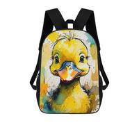 sinyumoney Mochilas Cute Duckling Watercolor Mochila Escolar Para Niños Mochila Escolar Impresa En 3D Para Niños Estudiantes De Primaria Y Secundaria 17inch
