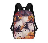 sinyumoney Mochilas Cute Halloween Ghosts Mochila Escolar Para Niños Mochila Escolar Impresa En 3D Para Niños Estudiantes De Primaria Y Secundaria 17inch