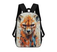 sinyumoney Mochilas De 17 Pulgadas Abstract Cheetah Portrait Mochila Escolar Infantil Impresa En 3D Para Niños De Primaria Y Secundaria
