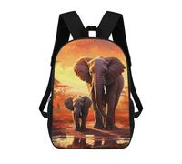 sinyumoney Mochilas De 17 Pulgadas African Elephant Family Mochila Escolar Infantil Impresa En 3D Para Niños De Primaria Y Secundaria