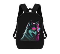 sinyumoney Mochilas De 17 Pulgadas Alaskan Malamute Mochila Escolar Para Niños, Impresa En 3D Para Niños De Primaria Y Secundaria.