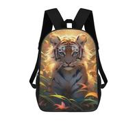 sinyumoney Mochilas De 17 Pulgadas Amazon Jungle Tiger Portrait Mochila Escolar Infantil Impresa En 3D Para Niños De Primaria Y Secundaria
