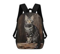 sinyumoney Mochilas De 17 Pulgadas American Shorthair Cat Mochila Escolar Infantil Impresa En 3D Para Niños De Primaria Y Secundaria