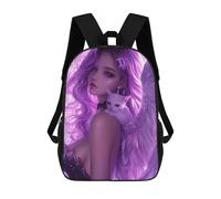 sinyumoney Mochilas De 17 Pulgadas Angel Wings Fantasy Artwork -1 Mochila Escolar Para Niños, Impresa En 3D Para Niños De Primaria Y Secundaria.