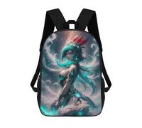 sinyumoney Mochilas De 17 Pulgadas Anime Fantasy Princess Mochila Escolar Para Niños, Impresa En 3D Para Niños De Primaria Y Secundaria.