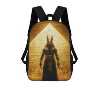 sinyumoney Mochilas De 17 Pulgadas Anubis Egyptian God Statue Mochila Escolar Infantil Impresa En 3D Para Niños De Primaria Y Secundaria