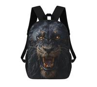 sinyumoney Mochilas De 17 Pulgadas Black Lion Roar Sound Effect Mochila Escolar Infantil Impresa En 3D Para Niños De Primaria Y Secundaria