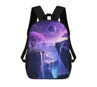 sinyumoney Mochilas De 17 Pulgadas Celestial Cherry Blossoms Cascade Mochila Escolar Para Niños, Impresa En 3D Para Niños De Primaria Y Secundaria.