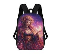 sinyumoney Mochilas De 17 Pulgadas Celestial Woman in Sakura Twilight Mochila Escolar Para Niños, Impresa En 3D Para Niños De Primaria Y Secundaria.