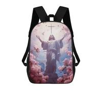 sinyumoney Mochilas De 17 Pulgadas Christ Poster Catholic 5 Mochila Escolar Para Niños, Impresa En 3D Para Niños De Primaria Y Secundaria.