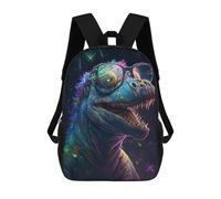 sinyumoney Mochilas De 17 Pulgadas Colorful Dinosaur Sunglasses Art -3 Mochila Escolar Infantil Impresa En 3D Para Niños De Primaria Y Secundaria