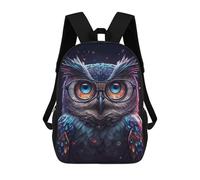 sinyumoney Mochilas De 17 Pulgadas Colorful Fantasy Owl Artwork Mochila Escolar Infantil Impresa En 3D Para Niños De Primaria Y Secundaria