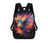 sinyumoney Mochilas De 17 Pulgadas Colorful Hummingbird Art Print-1 Mochila Escolar Infantil Impresa En 3D Para Niños De Primaria Y Secundaria