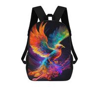 sinyumoney Mochilas De 17 Pulgadas Colorful Phoenix Art Print-3 Mochila Escolar Para Niños, Impresa En 3D Para Niños De Primaria Y Secundaria.