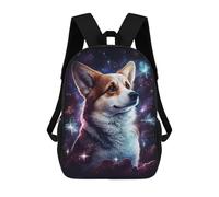 sinyumoney Mochilas De 17 Pulgadas Corgi in Space -2 Mochila Escolar Infantil Impresa En 3D Para Niños De Primaria Y Secundaria