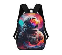 sinyumoney Mochilas De 17 Pulgadas Cosmic Astronaut Adventure-1 Mochila Escolar Infantil Impresa En 3D Para Niños De Primaria Y Secundaria